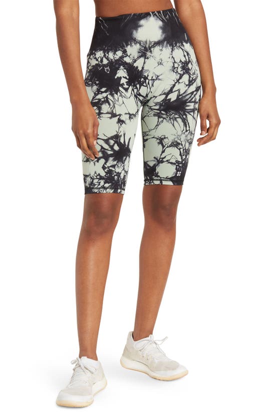 Sweaty Betty Athlete 10 Seamless Gym Shorts In Green Tie Dye ModeSens