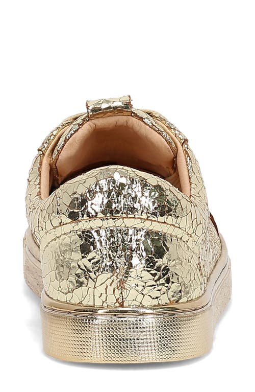 Frye Ivy Low Top Sneaker In Gold Mirror