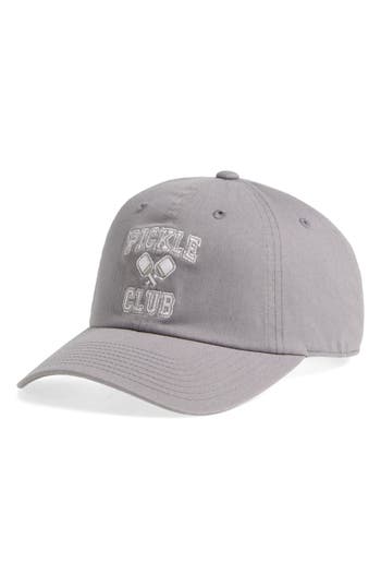 American Needle Pickle Ball Club Baseball Cap In Gray