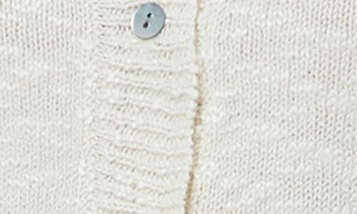 By Design Arizona Short Sleeve Crop Cardigan In Antique White