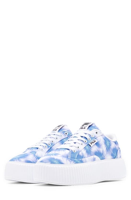 Fila Sandblast Oversole Tie Dye Platform Sneaker In Bright Cobalt/ Blue ...