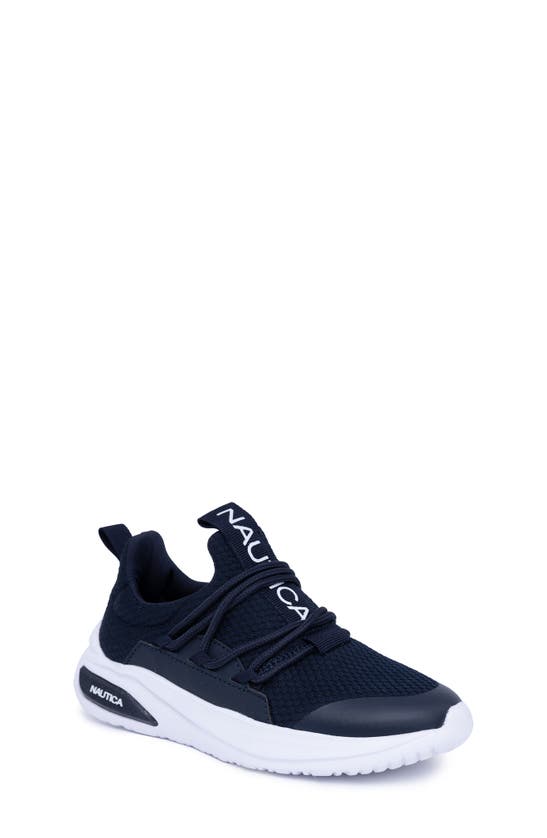 Shop Nautica Kids' Flex Knit Sneaker In Navy