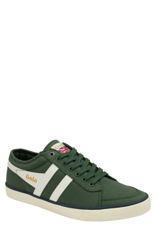 Shop Gola Comet Low Top Sneaker In Evergreen/off White/navy