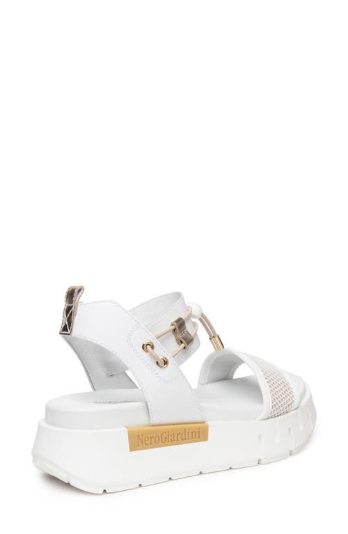 Nerogiardini Platform Sandal In White