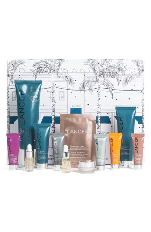 LANCER Skincare Holiday Glow 12-Piece Luxury Advent Calendar $351 Value in None 