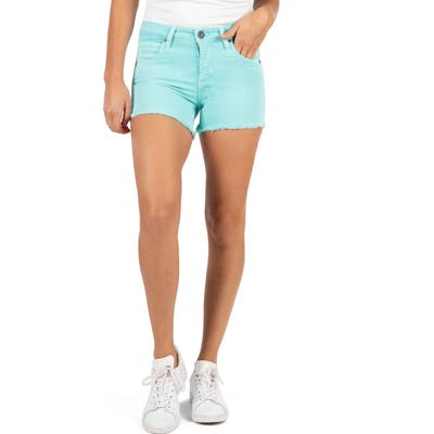 Kut From The Kloth Gidget Fray Hem Shorts, Green