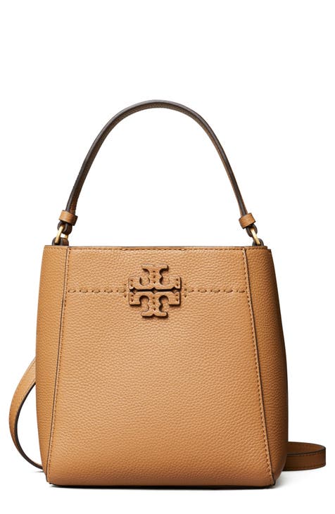 McGraw Smooth Drawstring Bucket Bag: Women's Designer Crossbody Bags