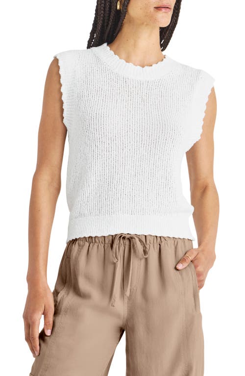 Shop Splendid Morgan Sleeveless Sweater In White