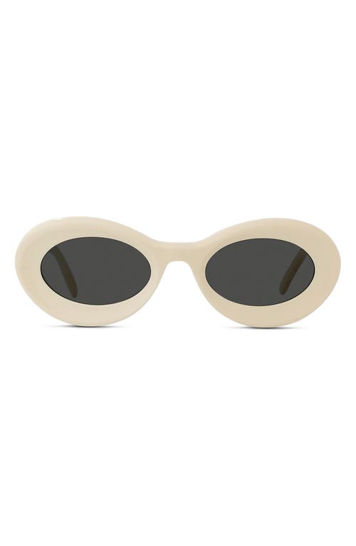 Loewe X Paula's Ibiza Small 50mm Oval Sunglasses In Neutral