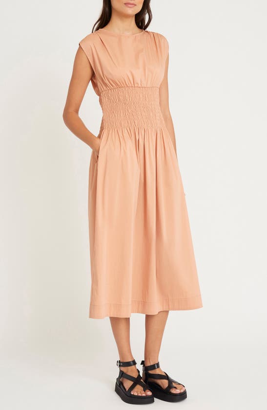 Shop Luxely Willow Midi Dress In Cork