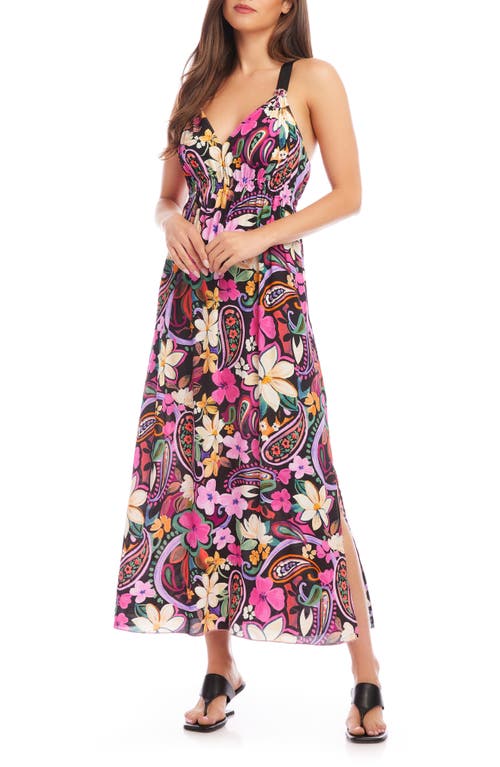 Floral Maxi Dress in Pink Print