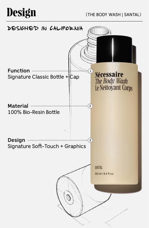 Necessaire The Body Wash Santal - Therapeutic Treatment Cleanse With Epsom Salt + Minerals 8.4 oz In Santal