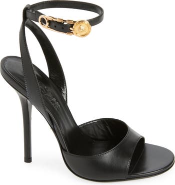 Versace Safety Pin Ankle Strap Sandal (Women) | Nordstrom