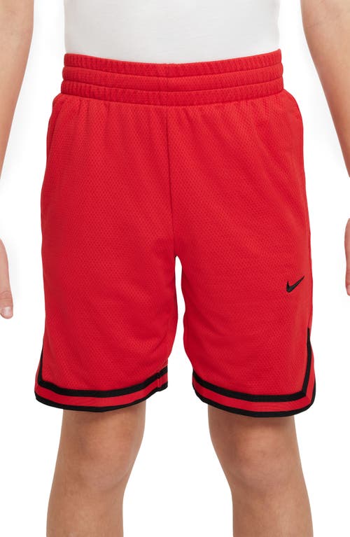 Nike Kids' Dri-fit Dna B-ball Shorts In University Red/black