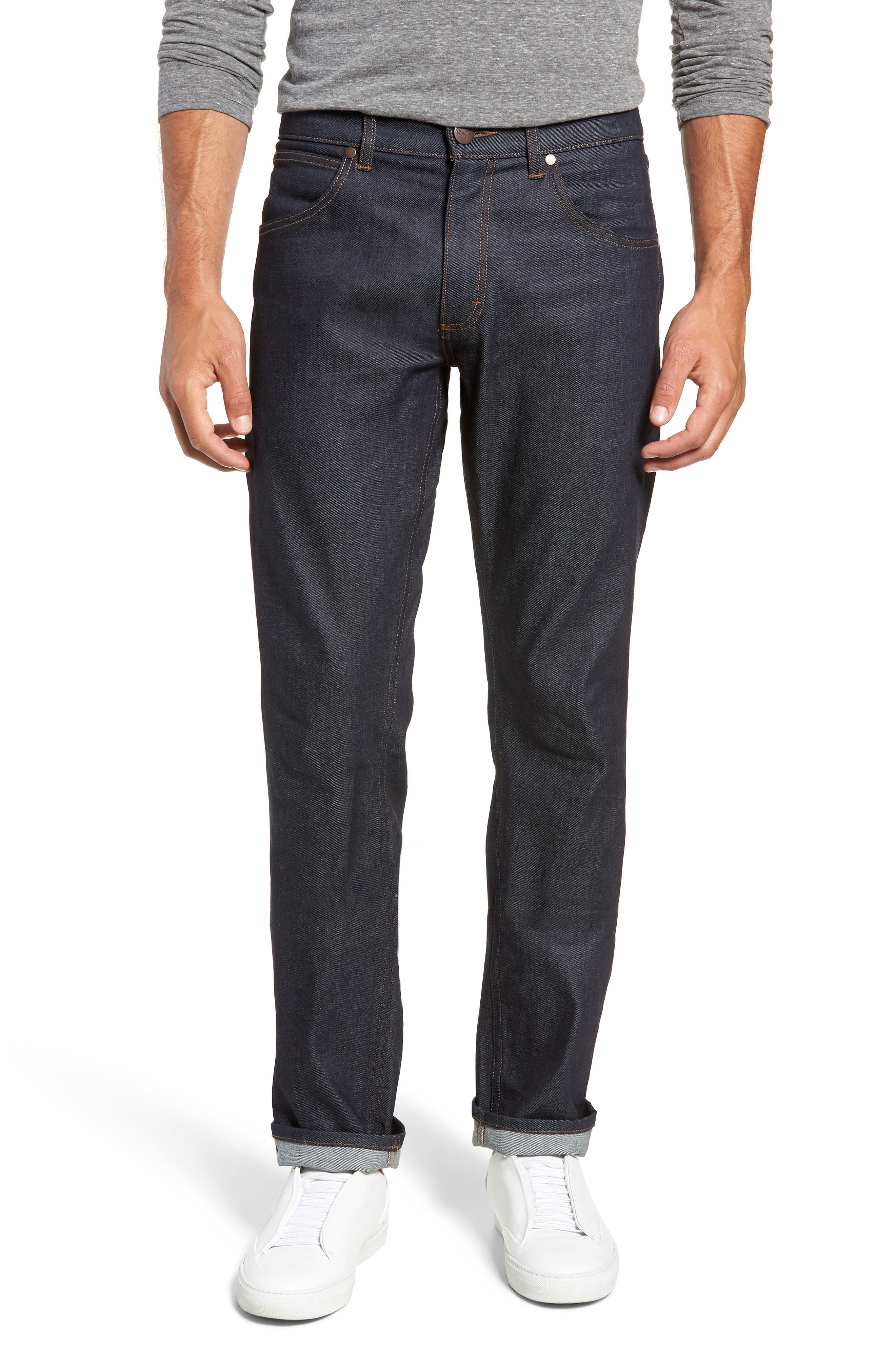 wrangler raw denim