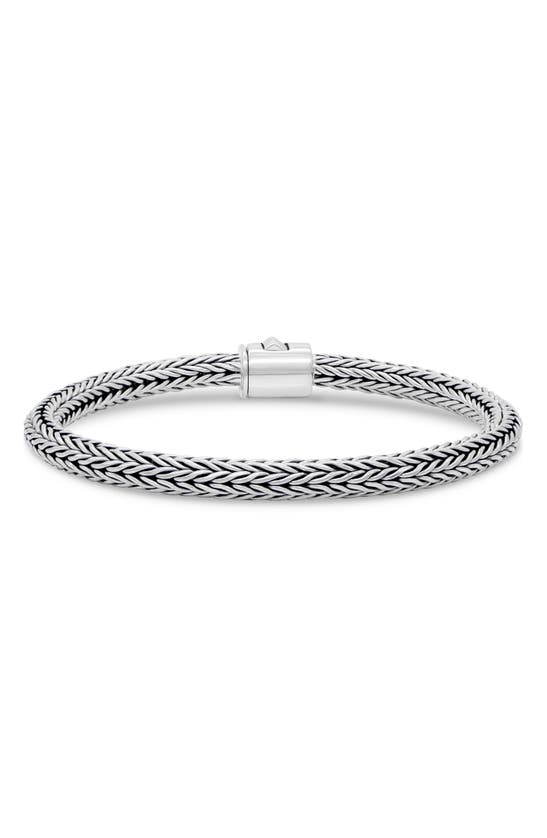 Devata Sterling Silver Chain Bracelet In Silver