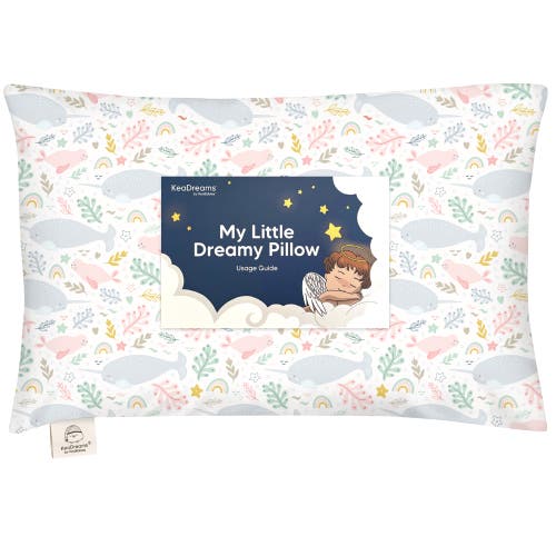 KeaBabies Toddler Pillow with Pillowcase in Narwhal at Nordstrom, Size Standard