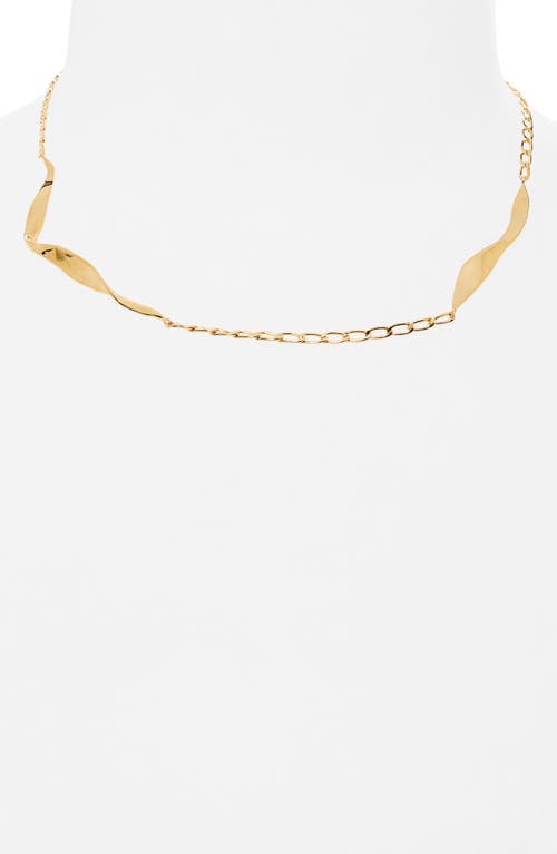 Faris Blade Necklace In Gold