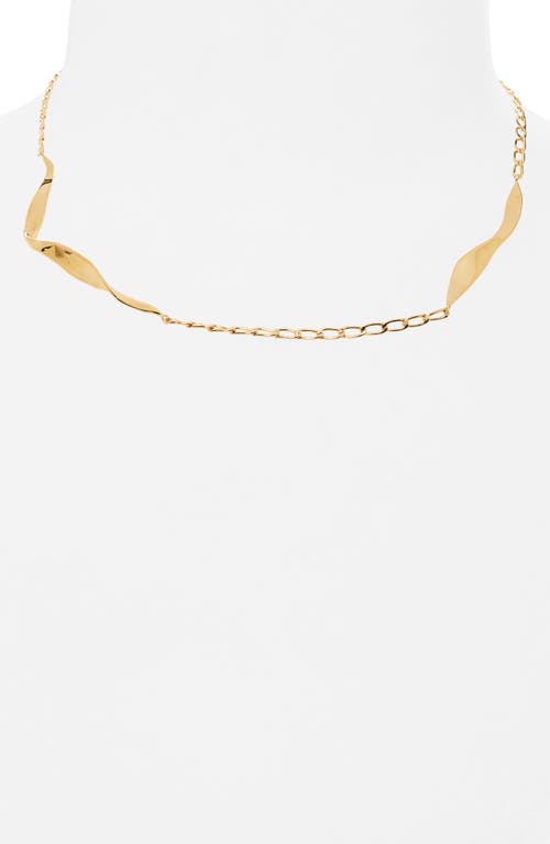 Shop Faris Blade Necklace In Gold