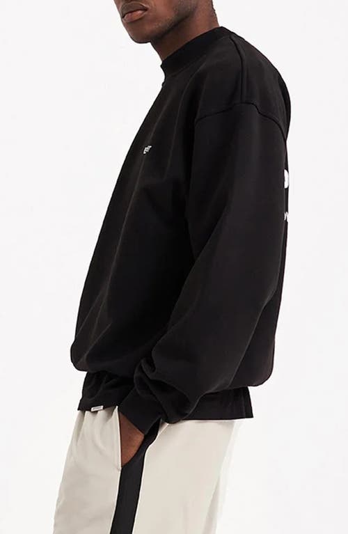 Represent Owners Club Logo Printed Crewneck Sweatshirt In Black