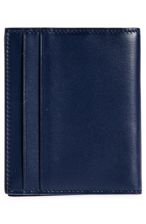 Ferragamo Classic Tall Leather Bifold Wallet In Midnight