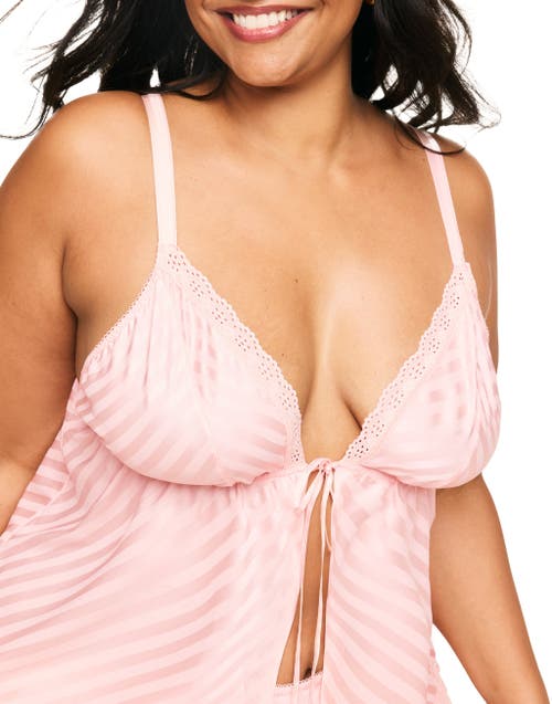 Adore Me Trish Cami & Shorts Set Lingerie In Light Pink