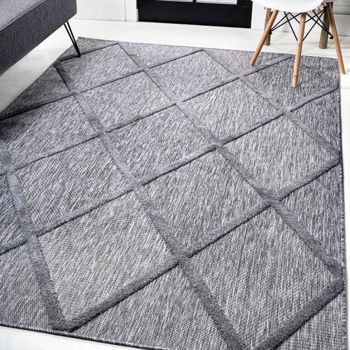 JONATHAN Y JONATHAN Y SALINES DIAMOND TRELLIS INDOOR/OUTDOOR AREA RUG 