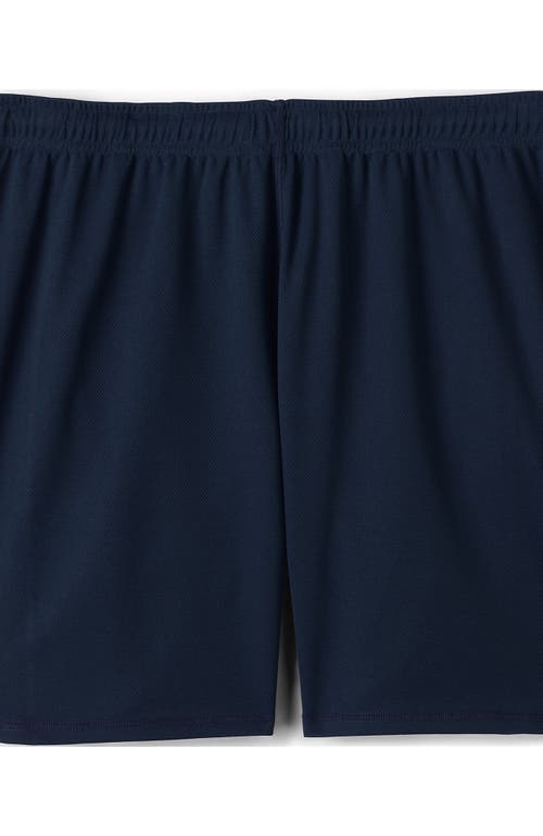 Lands' End School Uniform  Mesh Gym Shorts In Classic Navy
