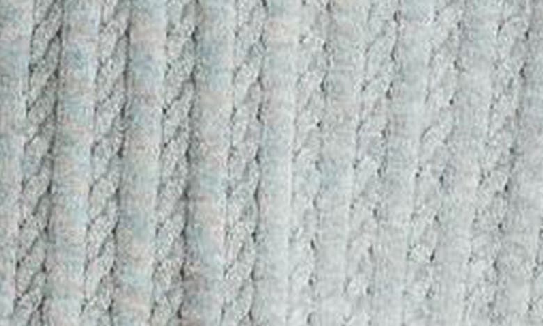 Theory Cable Short Sleeve Cotton Blend Polo Sweater In Light Grey Heather