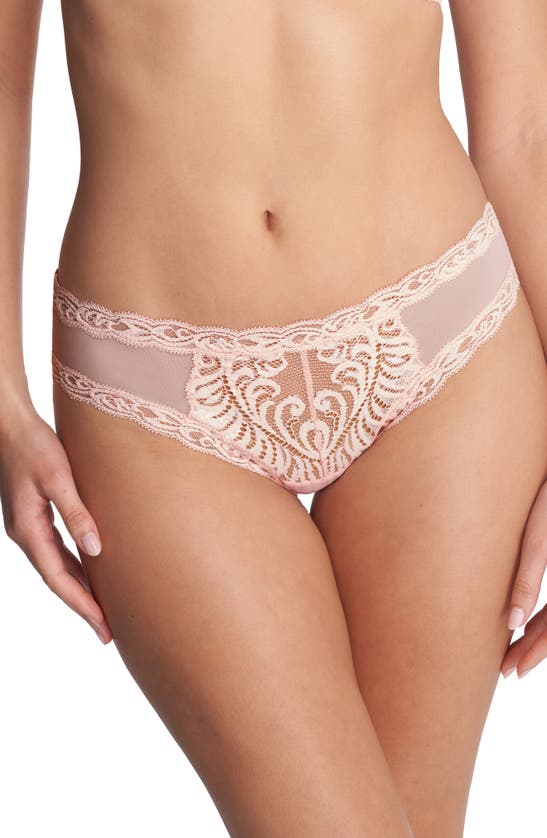 Shop Natori Feathers Hipster Briefs In Seashell