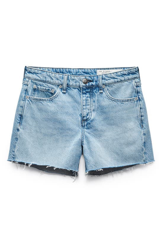 Shop Rag & Bone Dre Low Rise Cutoff Denim Shorts In Amal