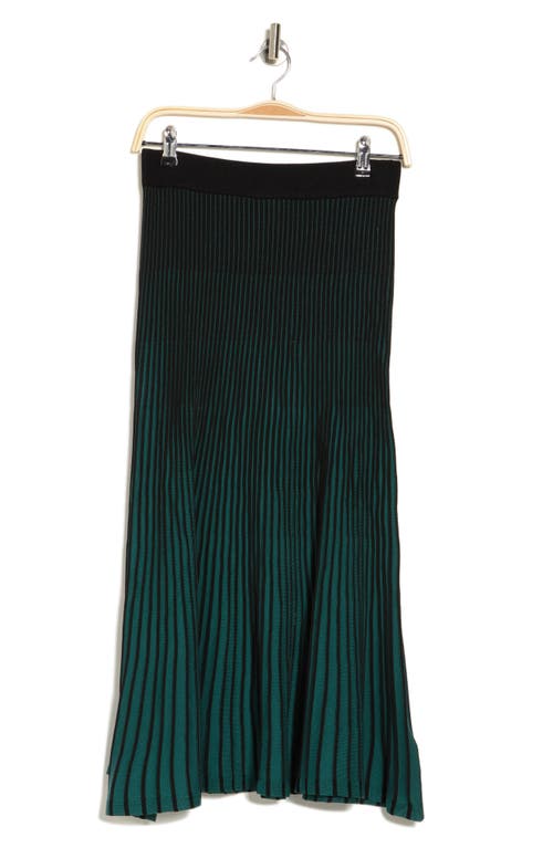 Shop Nanette Lepore Ombré Sweater Knit Maxi Skirt In Very Black/deep Lake