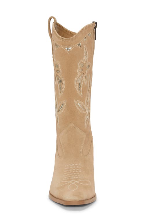 Shop Vince Camuto Alisah Square Toe Western Boot In Tortilla