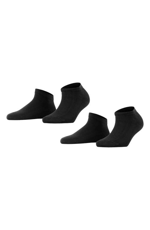 Shop Falke Happy 2-pack Ankle Socks In Black