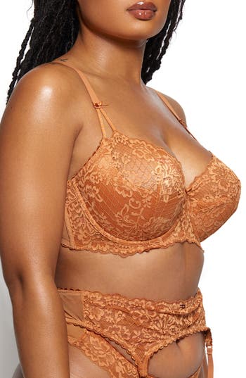 Shop Love, Vera Underwire Balconette Bra In Manuka Honey