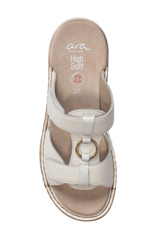 Shop Ara Herra Slide Sandal In Cream Calf
