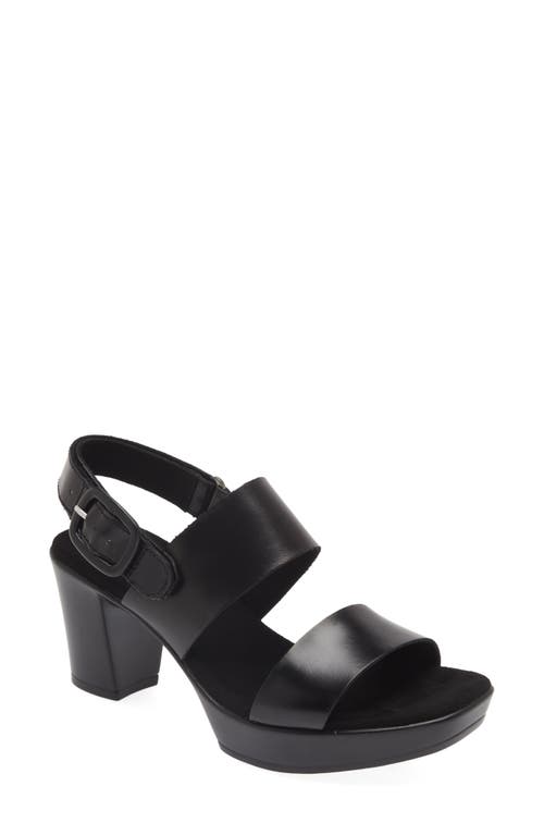 Munro Max Platform Slingback Sandal Black at Nordstrom,