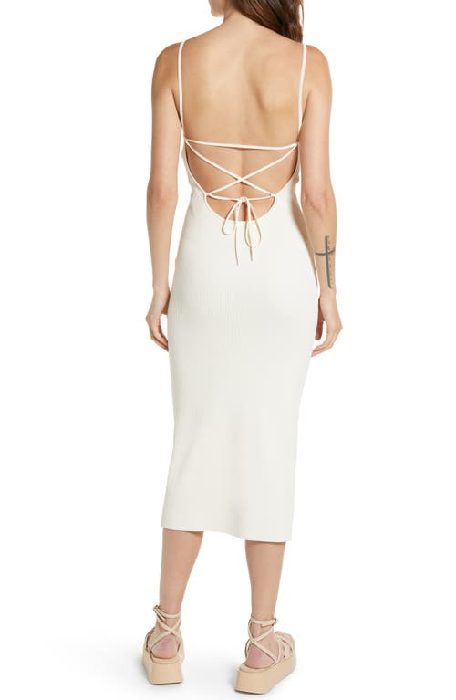 Rag & Bone Asher Ribbed-knit Racerback Maxi Dress In Ivory