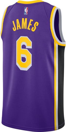 LeBron James Los Angeles Lakers Jordan Brand 2021/22 #6 Swingman