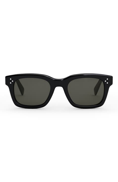 Bold 3 Dots 50mm Square Sunglasses