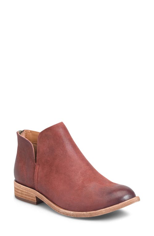 Kork-Ease Renny Leather Bootie in Dark Red Leather
