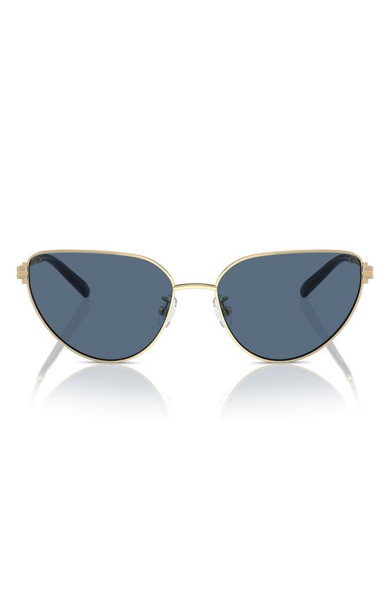 Shop Tory Burch 56mm Cat Eye Sunglasses In Lt Gold