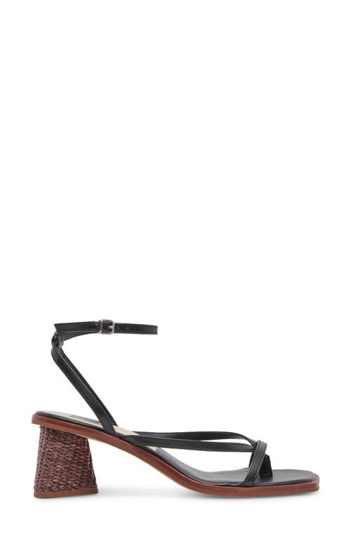 Dolce Vita Banita Ankle Strap Sandal In Black Leather