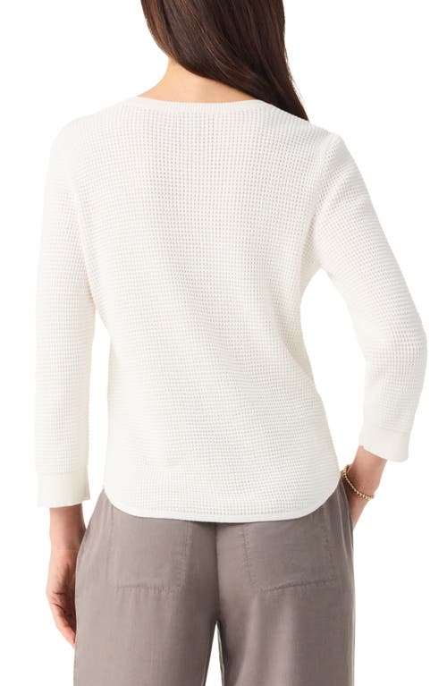 Shop Nic + Zoe Nic+zoe Chill Out Thermal Sweater In Classic Cream