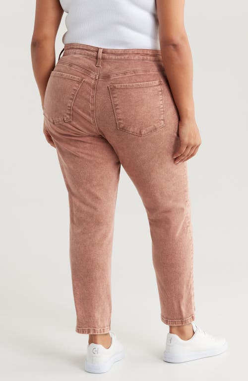 Shop Kut From The Kloth Reese High Waist Ankle Slim Jeans In Coffee