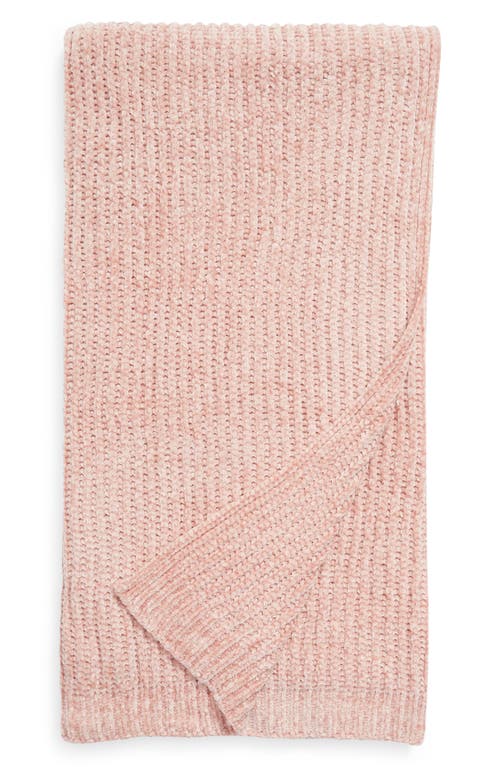 Nordstrom Chenille Throw Blanket in Pink Misty at Nordstrom
