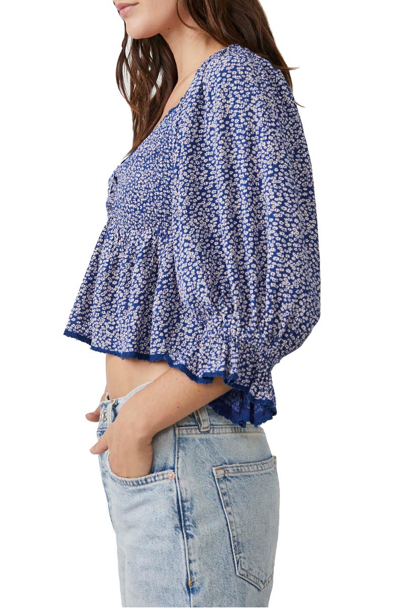 Free People Brittnee Print Smocked Back Peplum Top Nordstromrack Free People Brittnee Print Smocked Back Peplum Top Nordstromrack