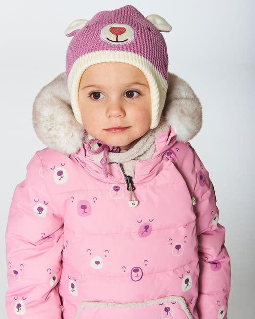 Deux Par Deux Baby Girl's Peruvian Knit Hat Dusty Purple In Orchid Haze