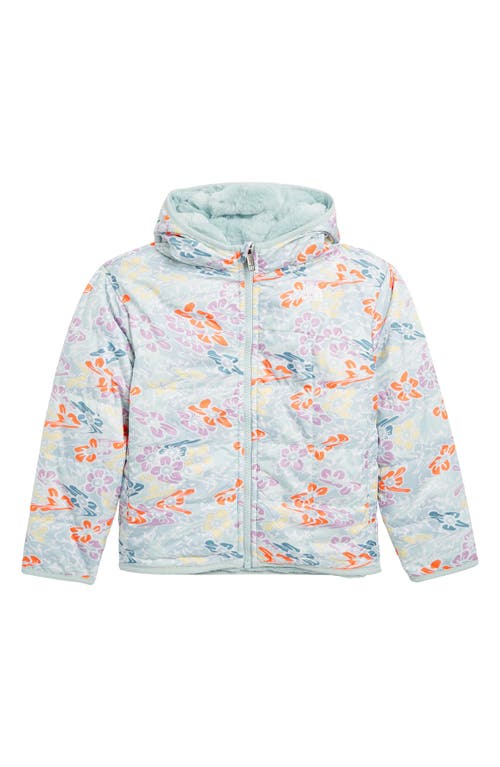 Shop The North Face Kids' Shasta Reversible Hooded Jacket In Muted Pine Folk Floral Tossed