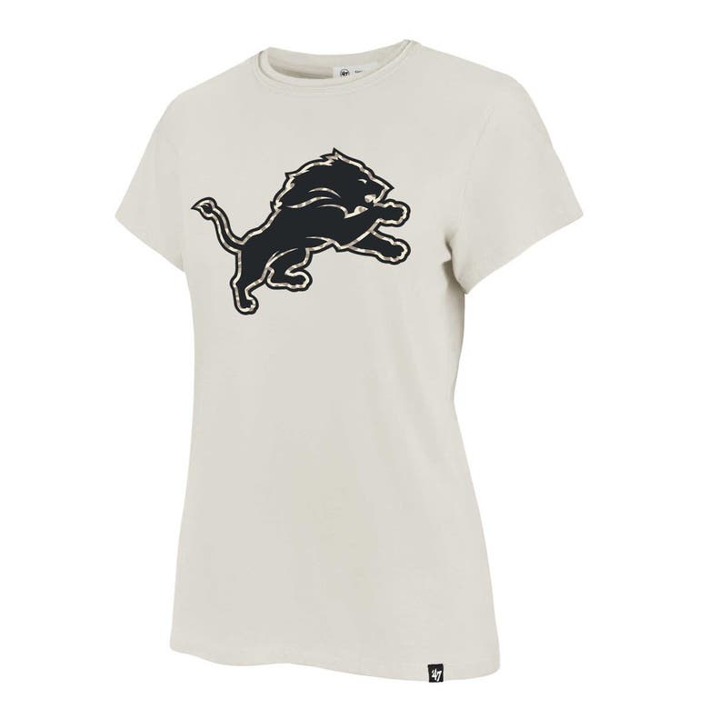 Shop 47 ' Cream Detroit Lions Panthera Frankie T-shirt